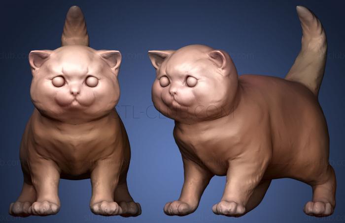 3D model cat Porcelain toy (STL)